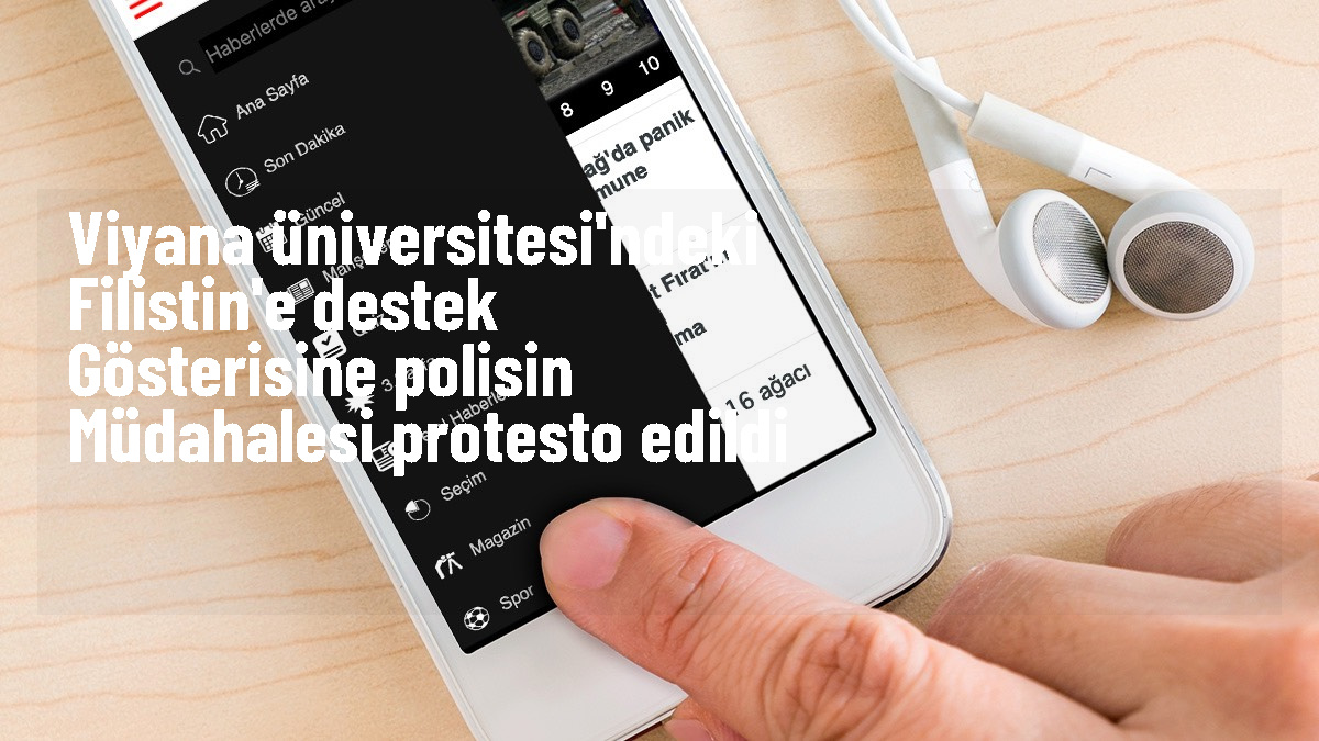 Viyana Üniversitesi'nde Filistin'e destek gösterisi polis müdahalesiyle sonlandırıldı