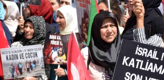 AK Parti Genel Merkez Kadın Kolları İsrail'i Protesto Etti
