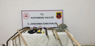Kastamonu'da izinsiz kazı yapan 5 zanlı gözaltına alındı