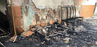 Manisa'da yaşlı kadının evinde çıkan yangın söndürüldü