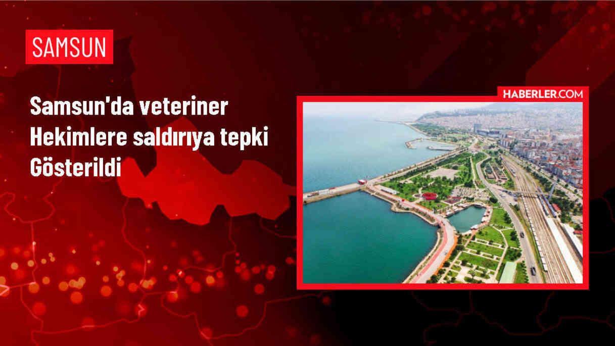 Samsun'da Veteriner Hekimlere Saldırı Protesto Edildi