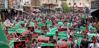 Ürdünlüler İsrail'in Gazze Şeridi'ndeki saldırılarını protesto etti