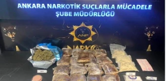Ankara'da Narkogüç Operasyonu: 11 Kilogram Esrar ve 3 Kilogram Kokain Ele Geçirildi