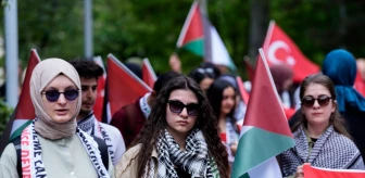 Ankara Üniversitesi Öğrencileri Filistin'e Destek Yürüyüşü Düzenledi