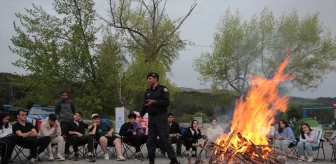 Beypazarı'nda gençler Karagöl Tabiat Parkı'nda çadır kampı kurdu