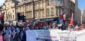 İskoçyalılar Filistin'e Destek İçin Bir Araya Geldi
