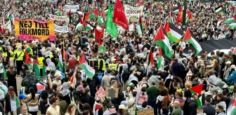 İsveç'te on binlerce kişi, İsrail'in Eurovision Şarkı Yarışması'na katılımını protesto etti