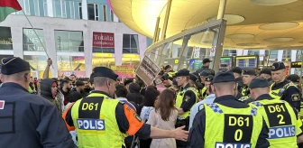 İsveç'te Eurovision finali öncesi Filistin destekçilerine polis müdahalesi