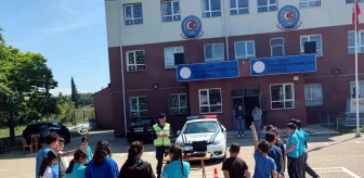 Mudanya İlçe Jandarma Komutanlığı'ndan trafik bilinçlendirme çalışmaları