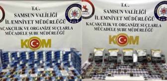 Samsun'da Kaçakçılık Operasyonu: 37 Bin 180 Makaron Ele Geçirildi