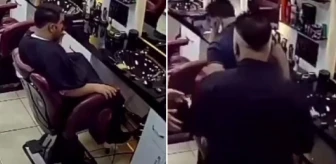 Müşterinin yaptığı hareketi gören berber tokadı basıp dükkandan attı