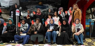 Nevşehir'de Anneler Günü'nde İsrail'i protesto ettiler