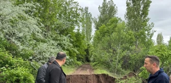 Sivas'ın Akıncılar ilçesinde heyelan nedeniyle 100 dönüm tarım arazisi zarar gördü