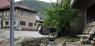 Sivas'ın Akıncılar ilçesinde sulama kanalları kapalı sisteme alındı