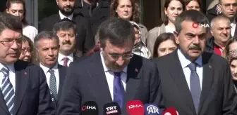 Cumhurbaşkanı Yardımcısı Yılmaz: Öğretmenlere yönelik şiddet olaylarını önleyecek bir yasal düzenleme gündemimizdedir