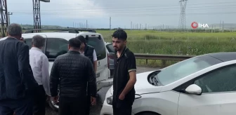 Diyarbakır'da 8 araçlı zincirleme kaza: 2 yaralı