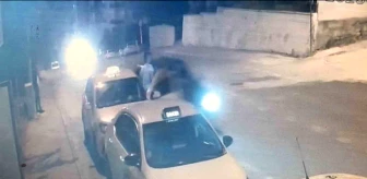 Edirne'de ticari taksi sürücüsünün yaralandığı kaza güvenlik kamerasına yansıdı