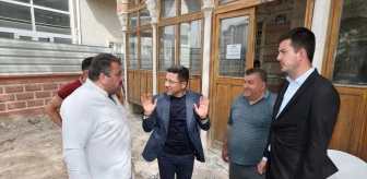 Nevşehir Belediye Başkanı Rasim Arı, Aşağı Bekdik Camisi'nde incelemede bulundu
