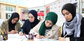 Tekirdağ Namık Kemal Üniversitesi öğrencileri Filistinli anneler için mektup yazdı