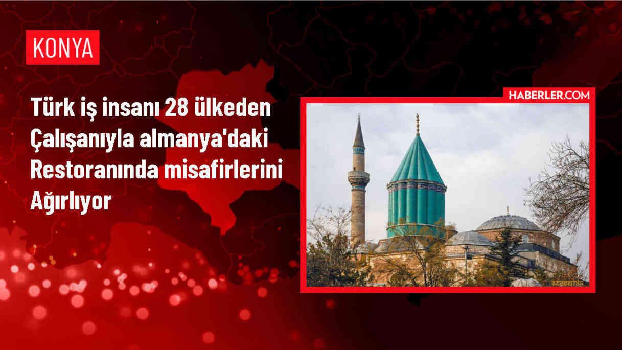 Almanya'da yaşayan Türk iş insanı, restoranına gelen konukları 28 farklı ülkeden çalışanıyla ağırlıyor