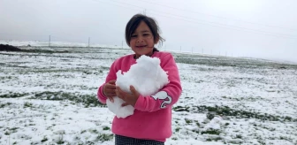 Erzurum'un Aşkale ilçesinde bahar mevsiminde kış yeniden yaşanıyor
