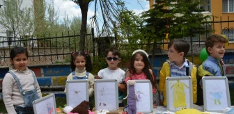 Bitlis'teki Sahil Anaokulu Öğrencileri Ürünlerini Sergiledi