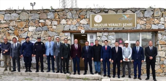 Kırşehir Valisi Hüdayar Mete Buhara, Mucur ilçesindeki tuz ocağı ve inşaatları inceledi