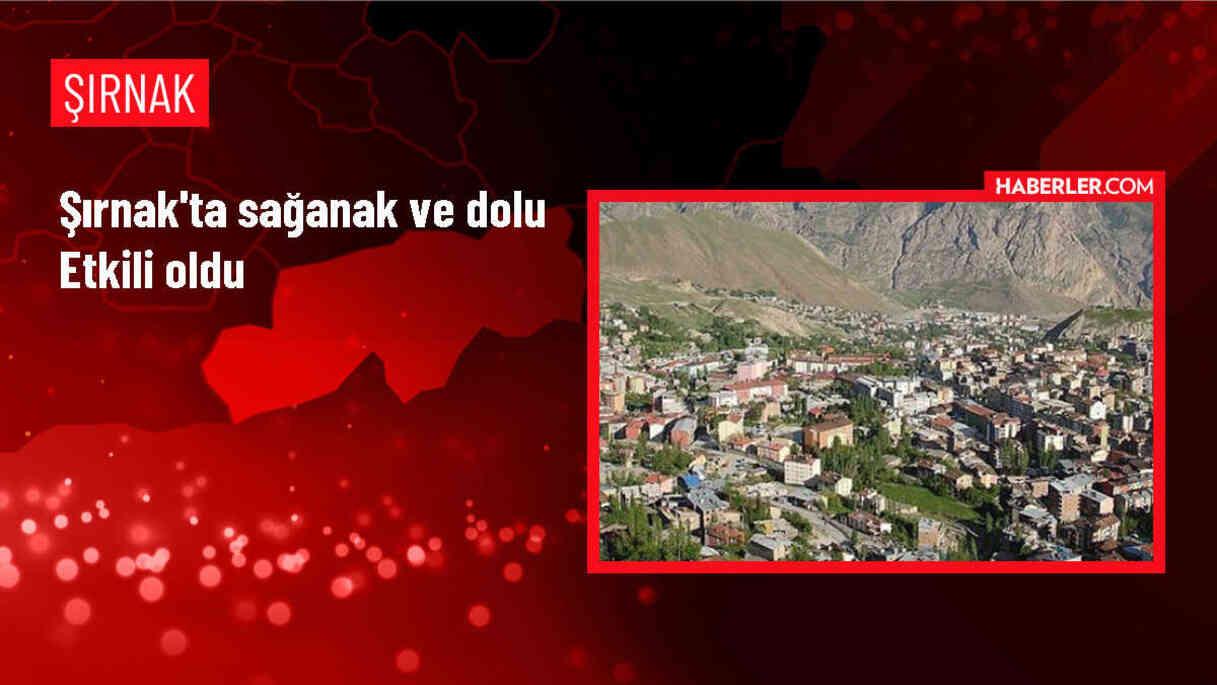 Şırnak'ta Sağanak ve Dolu Yağışı