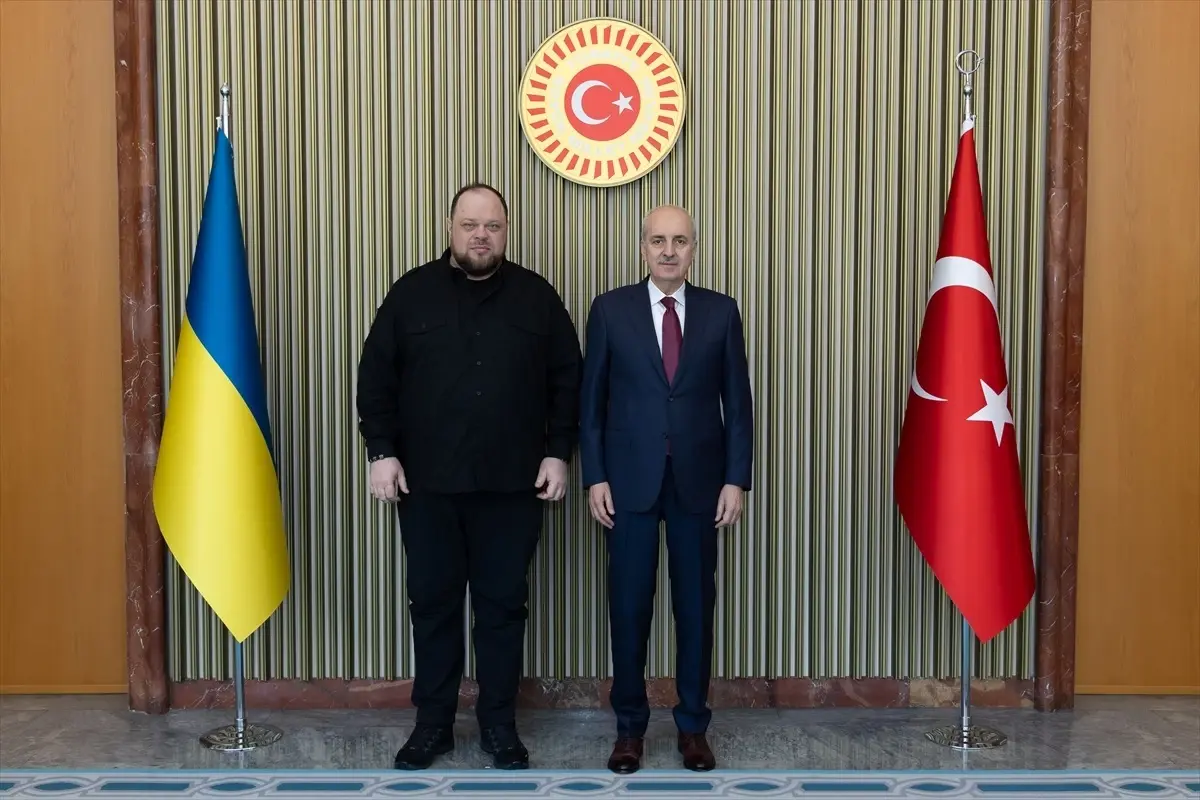 TBMM Başkanı Numan Kurtulmuş, Ukrayna Meclis Başkanı Ruslan Stefanchuk ile görüştü
