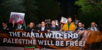 Ankara'da Filistinlilerin Zorunlu Göçe Karşı Yürüyüş Düzenlendi