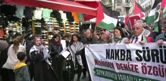 Filistin Halkıyla Dayanışma Yürüyüşü İstanbul'da Gerçekleştirildi