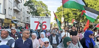 Berlin'de Filistin'e Destek Yürüyüşü Düzenlendi