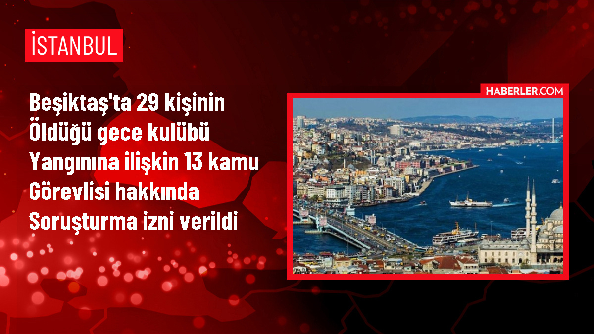 Beşiktaş'taki yangınla ilgili 13 şüpheli hakkında soruşturma izni verildi