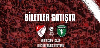Elazığspor, sezonun son iç saha maçına özel hatıra bilet satacak