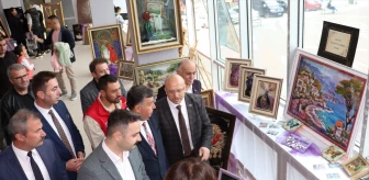 Havza'da Gençlik Haftası etkinlikleri kapsamında el sanatları sergisi açıldı