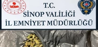 Sinop'ta yapılan uygulamada 35 gram esrar ele geçirildi