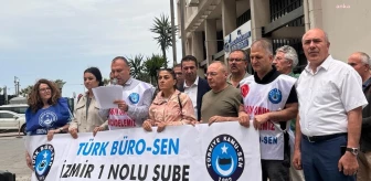 Türk Büro-Sen İzmir'de Sosyal Güvenlik Haftası dolayısıyla açıklama yaptı