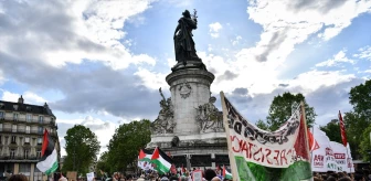 Paris'te Filistinlilerin Nekbe'nin 76. yıl dönümü için gösteriler düzenlendi