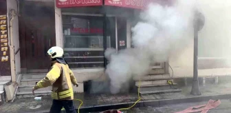 Şişli'de bir binanın zemin katındaki depoda yangın çıktı