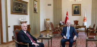 TBMM Başkanı Numan Kurtulmuş, eski Yargıtay Başkanı Mehmet Akarca'yı kabul etti