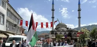 Gölyaka'da İsrail'in Gazze'ye saldırıları protesto edildi