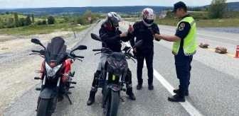 Kırklareli'nde Motosiklet Sürücüleri Denetlendi