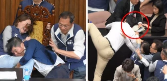 Tayvan meclisinde ilginç anlar! Tasarının geçmesini engellemek için oylama kağıdını alıp kaçtı