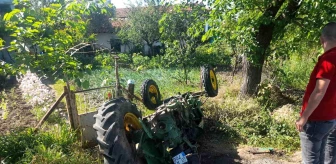 Edirne'de tır ve traktörün karıştığı kazada 1 kişi yaralandı