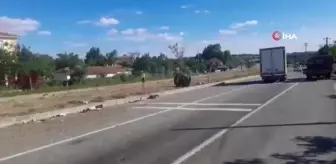 Tır ile traktör çarpıştı: 1 yaralı