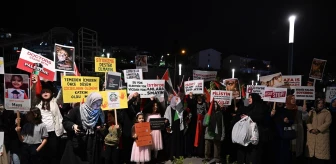 Trabzon'da İsrail'in Gazze'ye saldırılarına tepki