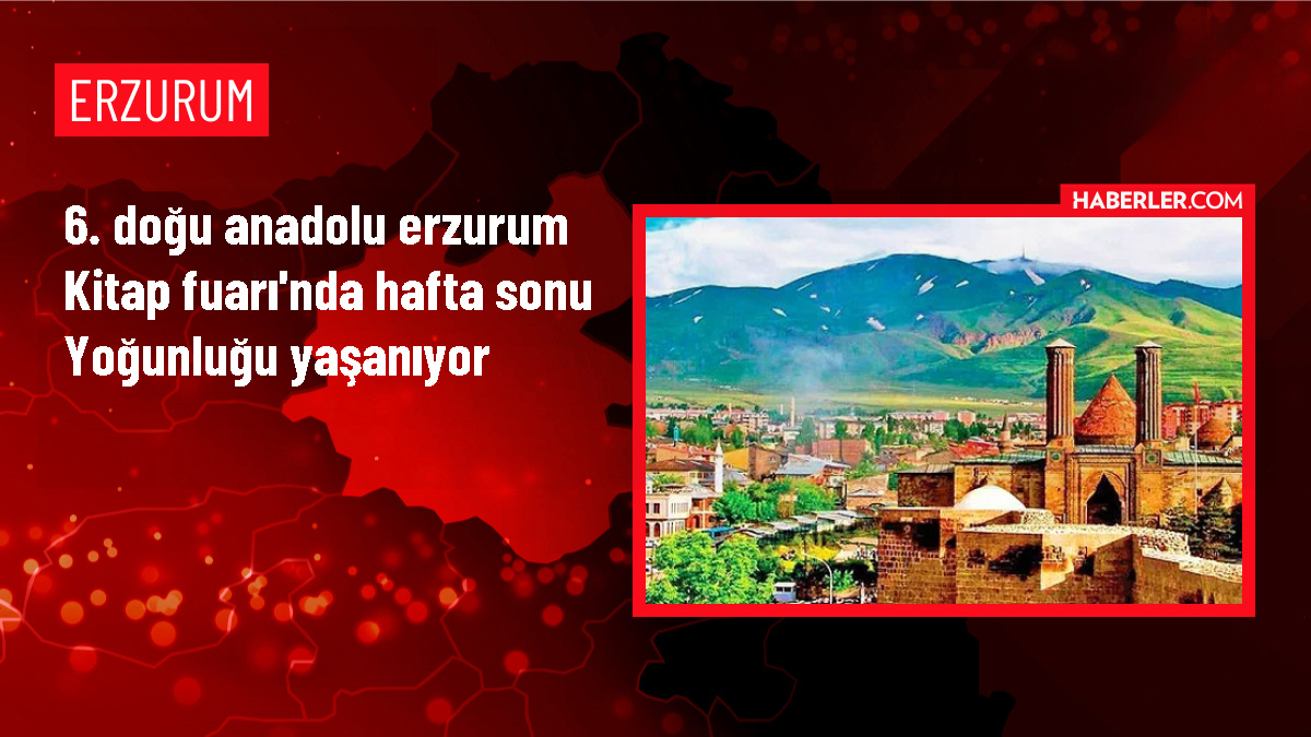 Erzurum'da 6. Doğu Anadolu Erzurum Kitap Fuarı yoğun ilgi görüyor