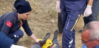 Adana'da tarlada çalışan çiftçi ayağını çapa makinesine kaptırdı