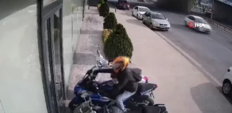 Ataşehir'de motosiklet hırsızları kamerada
