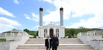 Azerbaycan Cumhurbaşkanı Zengilan'da yeni inşa edilen caminin açılışını yaptı